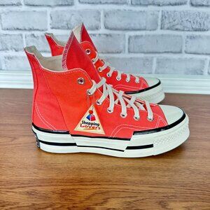 ⭐Converse Chuck 70 Plus Hi Top Platform Sz 5.5 Mens Shoes Orange Sneaker A06432C